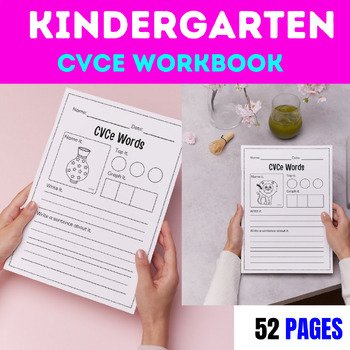 Nursery CVCe Workbook: 52 Pages of Phonics Fun and Practice